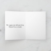 Bedankt voor alles wat je doet! (Binnen)