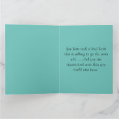 "Bedankt voor alles wat je doet" groot Kaart (Binnen)