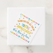 Bedankt voor alles wat je doet, je wordt meer gewa bedankjes labels (In situ)