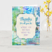 Bedankt voor alles wat je doet kaart (Gele Bloem)