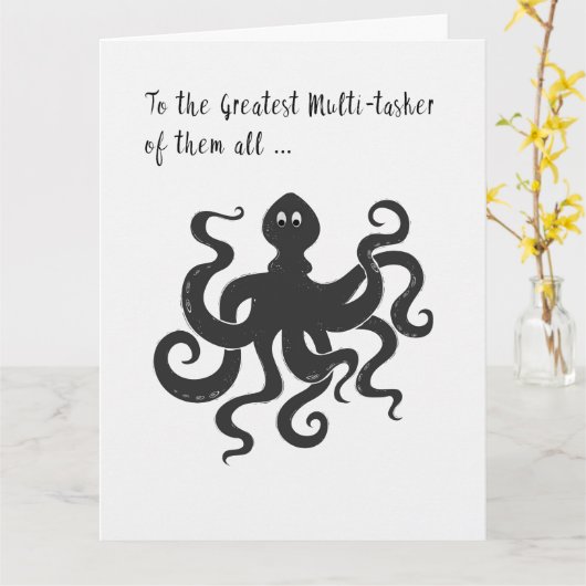 Bedankt voor alles wat je doet! kaart (Gele Bloem)