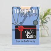 Bedankt voor alles wat je doet verpleegkundige ... kaart (Staand voorkant)