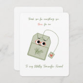 Bedankt voor alles wat je voor me brouwt feestdagenkaart (Voorkant / Achterkant)