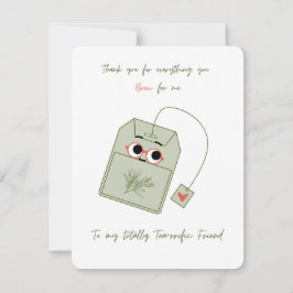 Bedankt voor alles wat je voor me brouwt feestdagenkaart