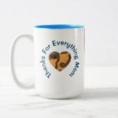 Bedankt voor alles wat mam kan doen tweekleurige koffiemok (Links)