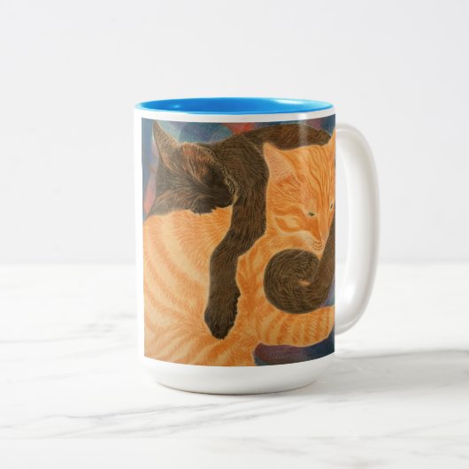 Bedankt voor alles wat mam kan doen tweekleurige koffiemok (Voorkant rechts)