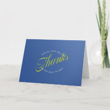 Bedankt voor alles wat u doet