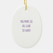 Bedankt voor alles wat u doet keramisch ornament (Achterkant)