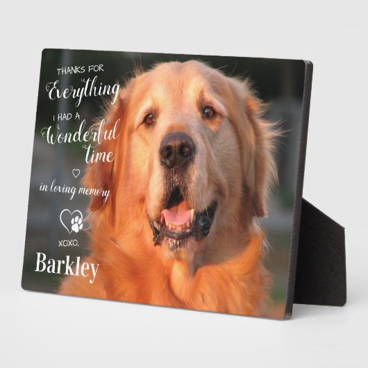 Bedankt voor alles wat verloren gaat Memorial Fotoplaat (Zijkant)