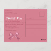 Bedankt voor baby shower briefkaart (Achterkant)