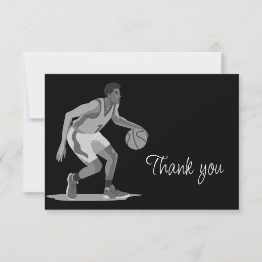 Bedankt voor Basketbal Wedstrijd (Voorkant)