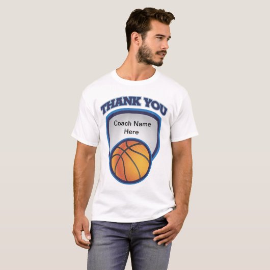 Bedankt voor Basketball Logo T-shirt (Voorkant volledig)