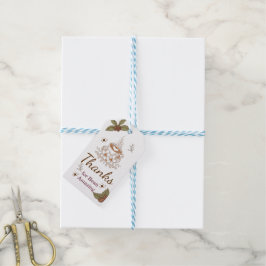 Bedankt voor Bean Amazing Coffee Cadeaubijsluiter Cadeaulabel