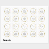 Bedankt voor Bee-ing Here Baby shower Vierkante Sticker (Vel)