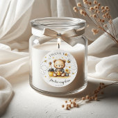 Bedankt voor Bee-ing Honey Birthday Beer Bee Ronde Sticker