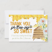 Bedankt voor Bee-ing zo Lief Bijenkorf Honingraat (Voorkant)