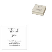 Bedankt voor bestelkorting code website social med rubberstempel (Gestempeld)