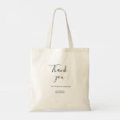 Bedankt voor bestelkorting code website social med tote bag (Achterkant)