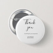 Bedankt voor bestelkortingscode website social b ronde button 5,7 cm (Voorkant /achterkant)