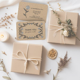 BEDANKT VOOR BESTELLEN Chic Elegant Roos Lijst Kra Visitekaartje