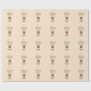 Bedankt voor bestelling scan Beoordeel ons bedrijf Cadeaupapier