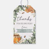 Bedankt voor bijen hier | Hartelijk dank Cadeaulabel (Voorkant)