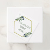 Bedankt voor bonen hier bedankjes labels (In situ)