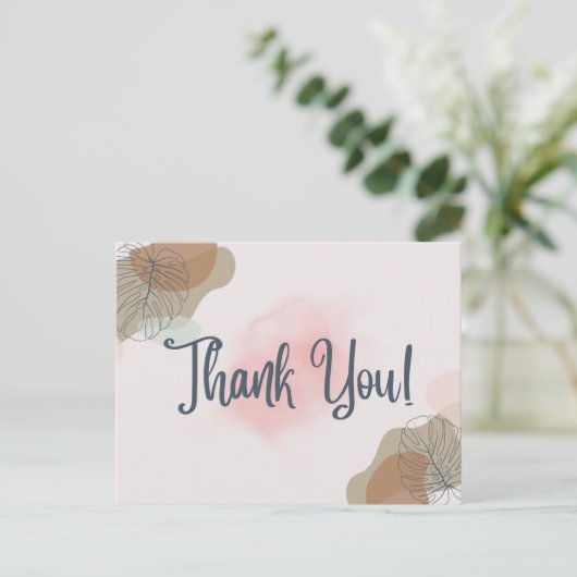 Bedankt voor briefkaart (Staand voorkant)