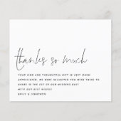 Bedankt voor budgetscripts voor het bruiloft (Voorkant)