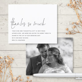 Bedankt voor budgetscripts voor het bruiloft