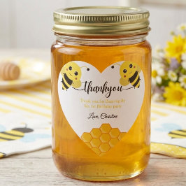 Bedankt voor Buzz-ing voor mijn eerste bijendag Hart Sticker