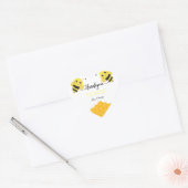 Bedankt voor Buzz-ing voor mijn eerste bijendag Hart Sticker (Envelop)