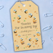 Bedankt voor Buzzing by 1st Baby's Bee-Day Cadeaulabel