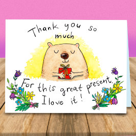 Bedankt voor cadeau wenskaart van Nicole Janes Kaart