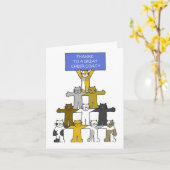 Bedankt voor Cheer Coach Kaart (Gele Bloem)