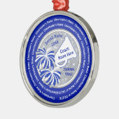 Bedankt voor Cheer Coach, persoonlijk Metalen Ornament (Links)
