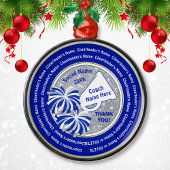 Bedankt voor Cheer Coach, persoonlijk Metalen Ornament