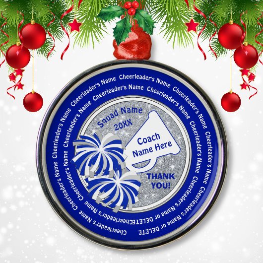 Bedankt voor Cheer Coach, persoonlijk Metalen Ornament
