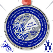 Bedankt voor Cheer Coach, persoonlijk Metalen Ornament