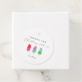 Bedankt voor Chilling With me Popsicle Birthday Bedankjes Labels (In situ)