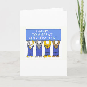 Bedankt voor Chiropractor Leuke Cartoon Katten