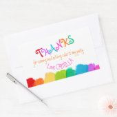 Bedankt voor coming art party verf stickers (Envelop)