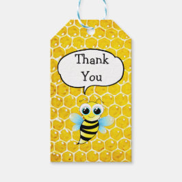 Bedankt voor Coming Bee Baby shower Gift Label Cadeaulabel