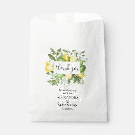 Bedankt voor Coming Lemony Wedding Sweet Bedankzakje