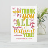 Bedankt voor dankbaarheid (Staand voorkant)