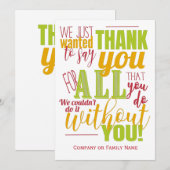 Bedankt voor dankbaarheid (Voorkant / Achterkant)