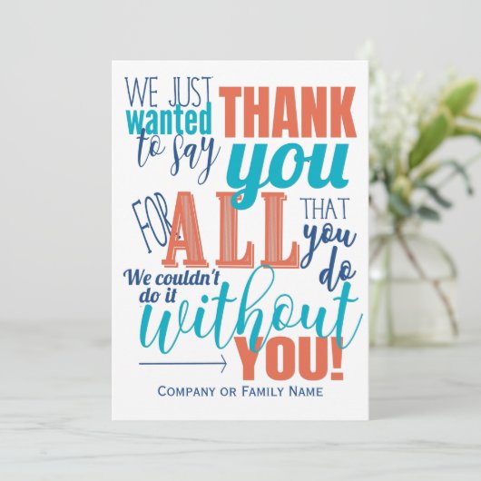 Bedankt voor dankbaarheid (Staand voorkant)