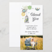 Bedankt voor de 1e verjaardag Sjabloon meisjes (Voorkant / Achterkant)