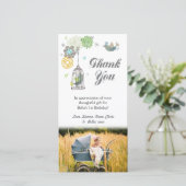 Bedankt voor de 1e verjaardag Sjabloon meisjes (Staand voorkant)