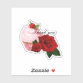Bedankt voor de aangepaste vinylsticker sticker (Vel)